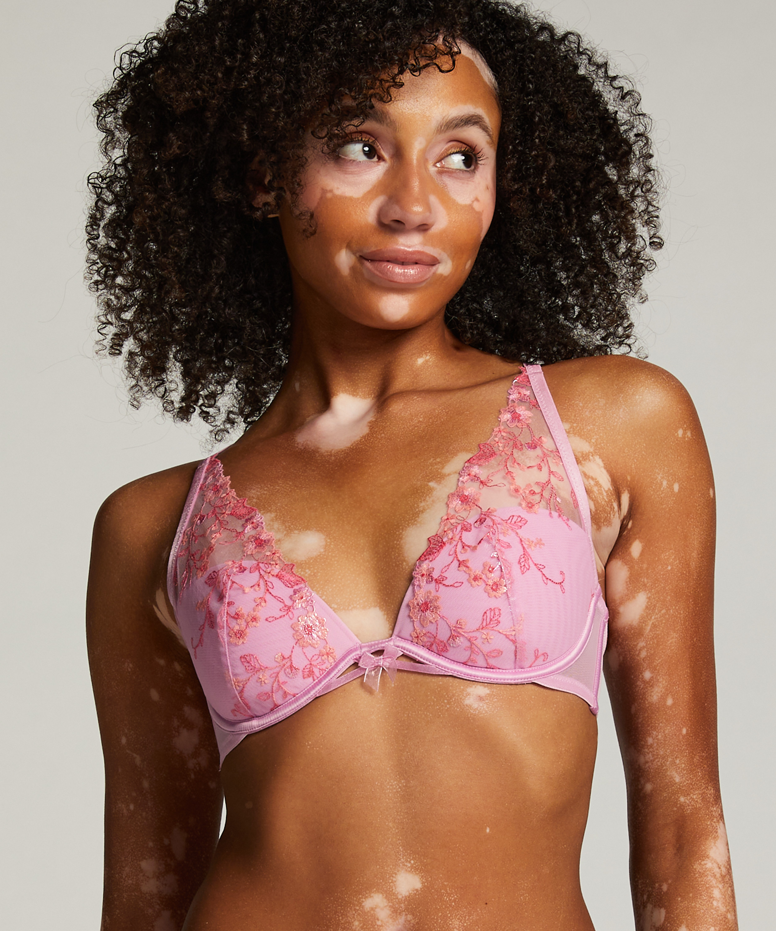 Lillia Padded Underwired Bra, Pink, main