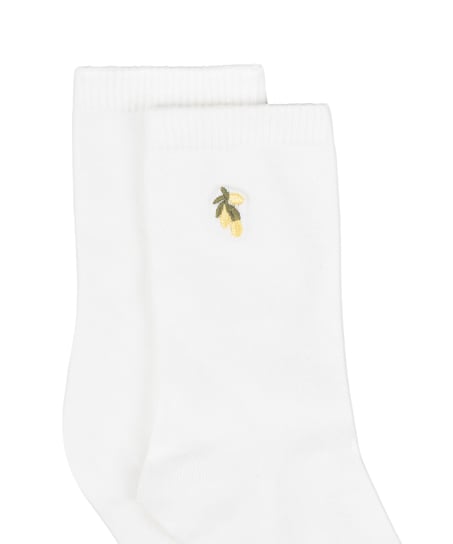Modal Crew Socks, White