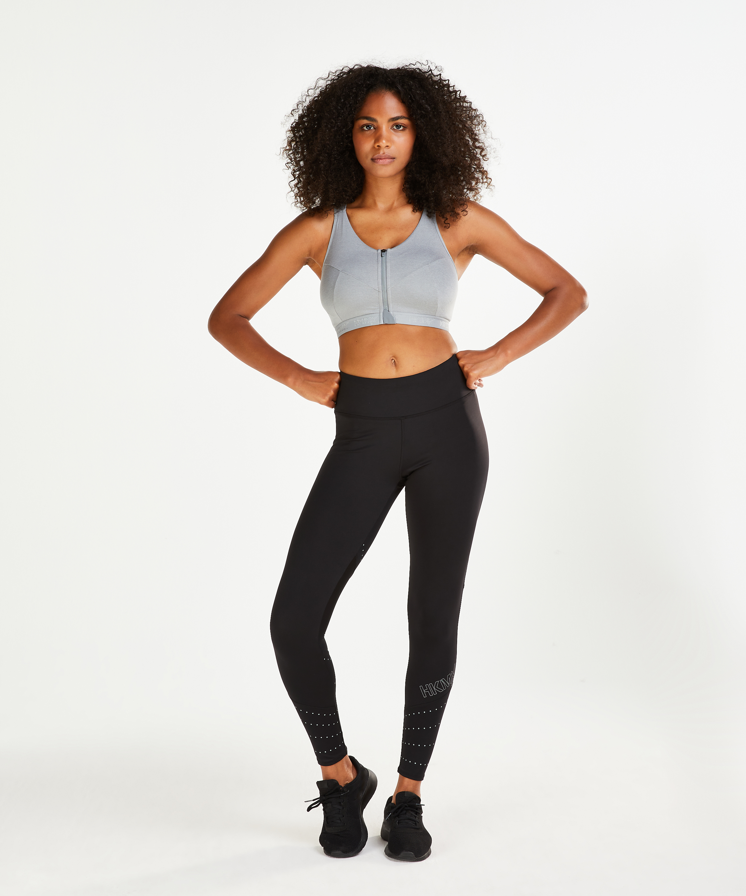 HKMX Sports bra The Pro Level 3, Gray, main