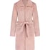Fleece Zip Bathrobe, Pink