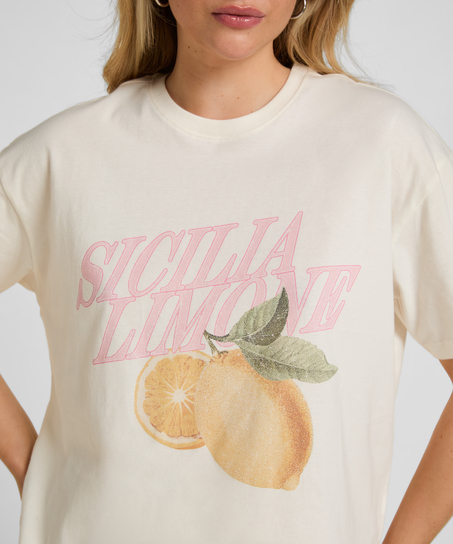 T-shirt with Print, White
