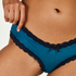 V-Shaped Microfibre Brazilian, Blue