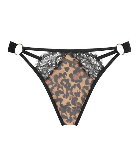 Evie High Leg Brazilian Nyakim, Black