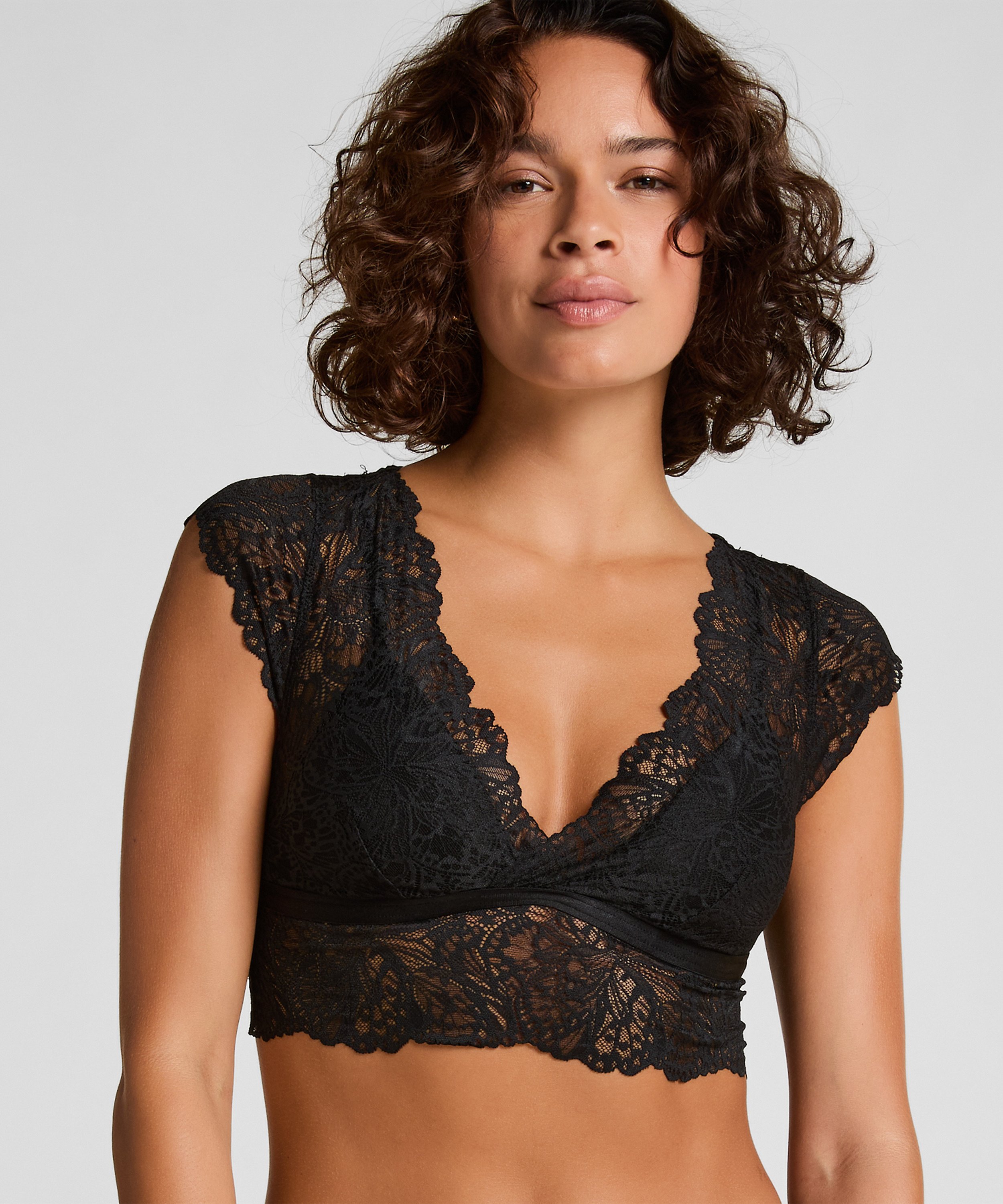 Posie Bralette, Black, main