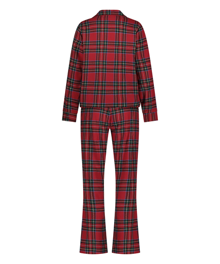 Twill pyjama set, Red