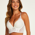Jolie Padded Push-up Longline Underwired Bra, White