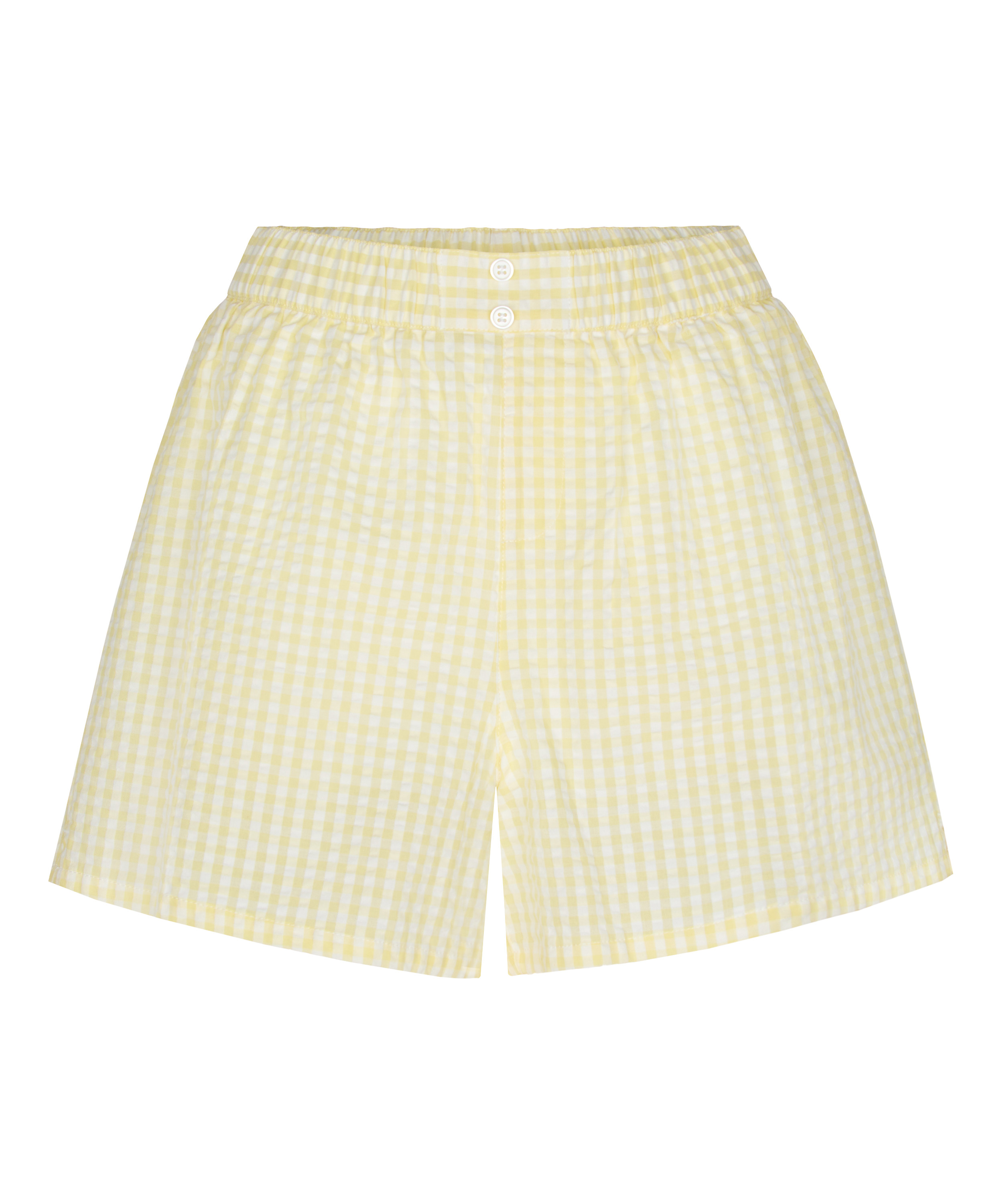 Pyjama Short Seersucker, Yellow, main