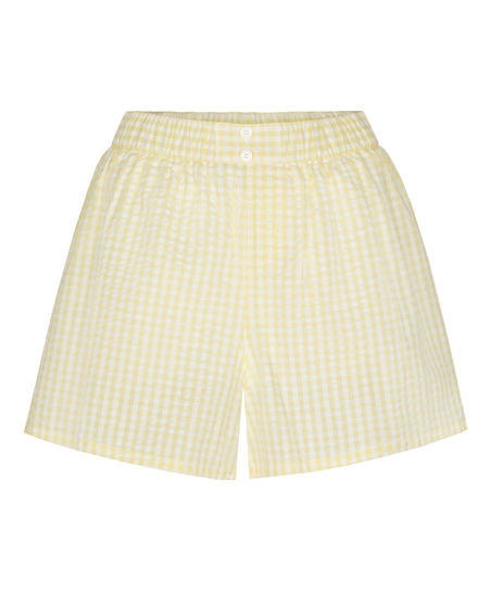 Pyjama Short Seersucker, Yellow
