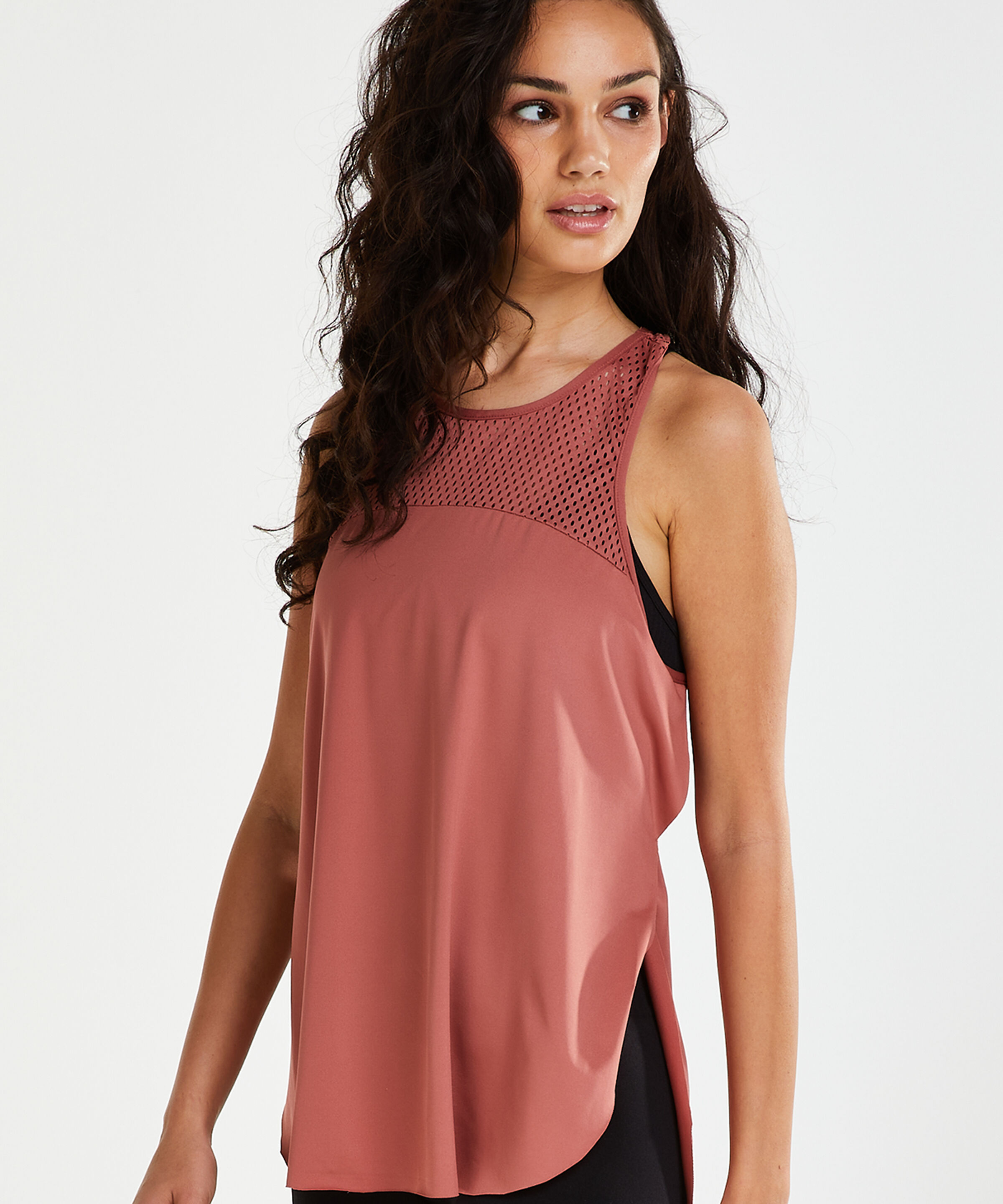HKMX loose fit tank top, Pink