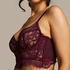 Jamie Non-Padded Underwired Longline Bra, Purple
