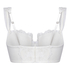 Whitney Padded Underwired Longline Bra, White