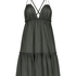 Tiered beach dress, Green