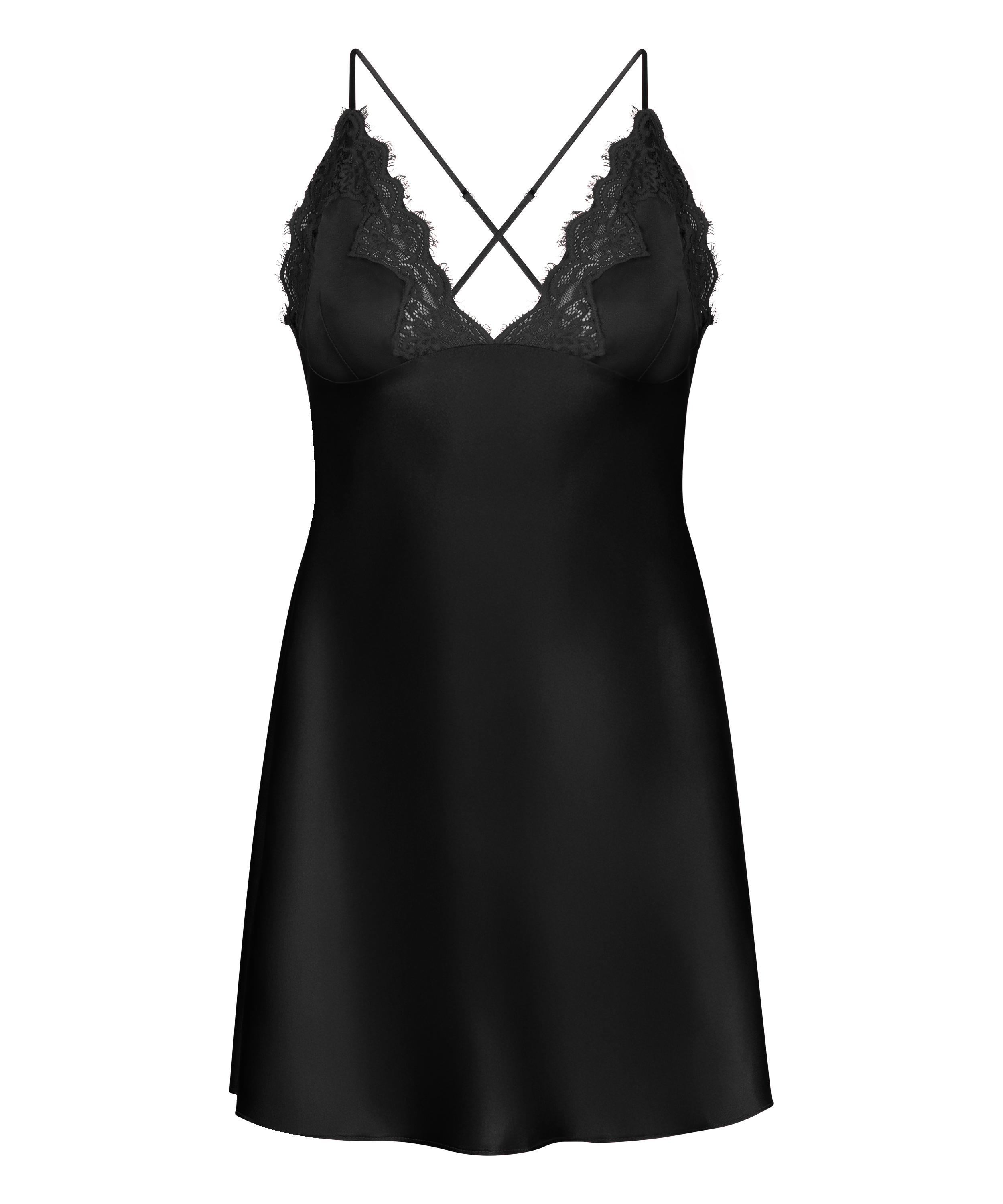 Mya Slipdress, Black, main