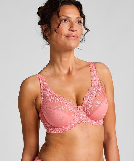 Diva Non-Padded Underwired Bra, Pink