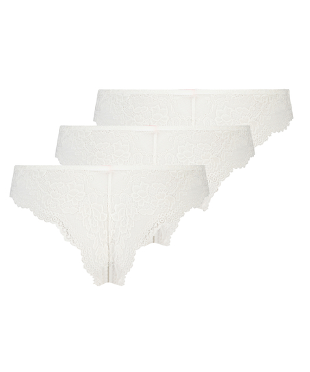 3-pack Chelsea Brazilian, White