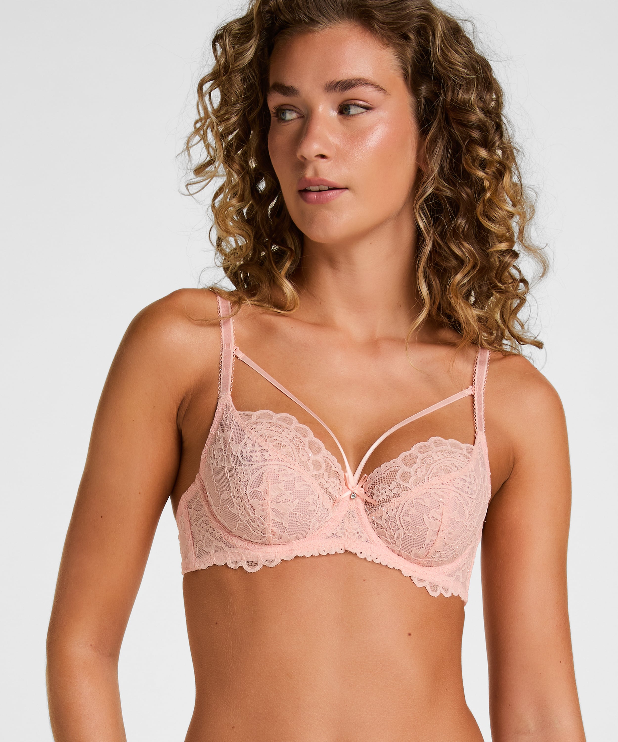 Isadora Non-Padded Underwired Bra, Pink, main
