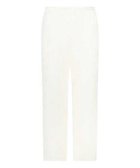 Pointelle Pant, White