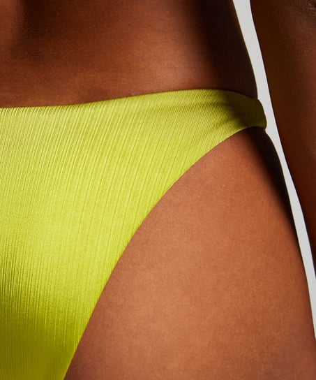 Luna High-Leg Bikini Bottoms, Green