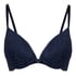 Marine Padded Push-Up Underwired Bra, Blue