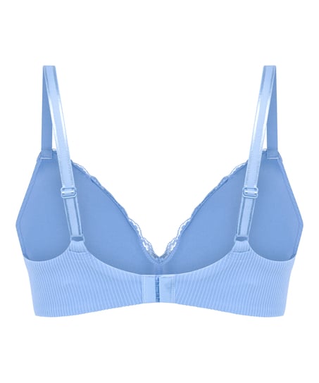 Lola Padded Non-Wired Bra, Blue