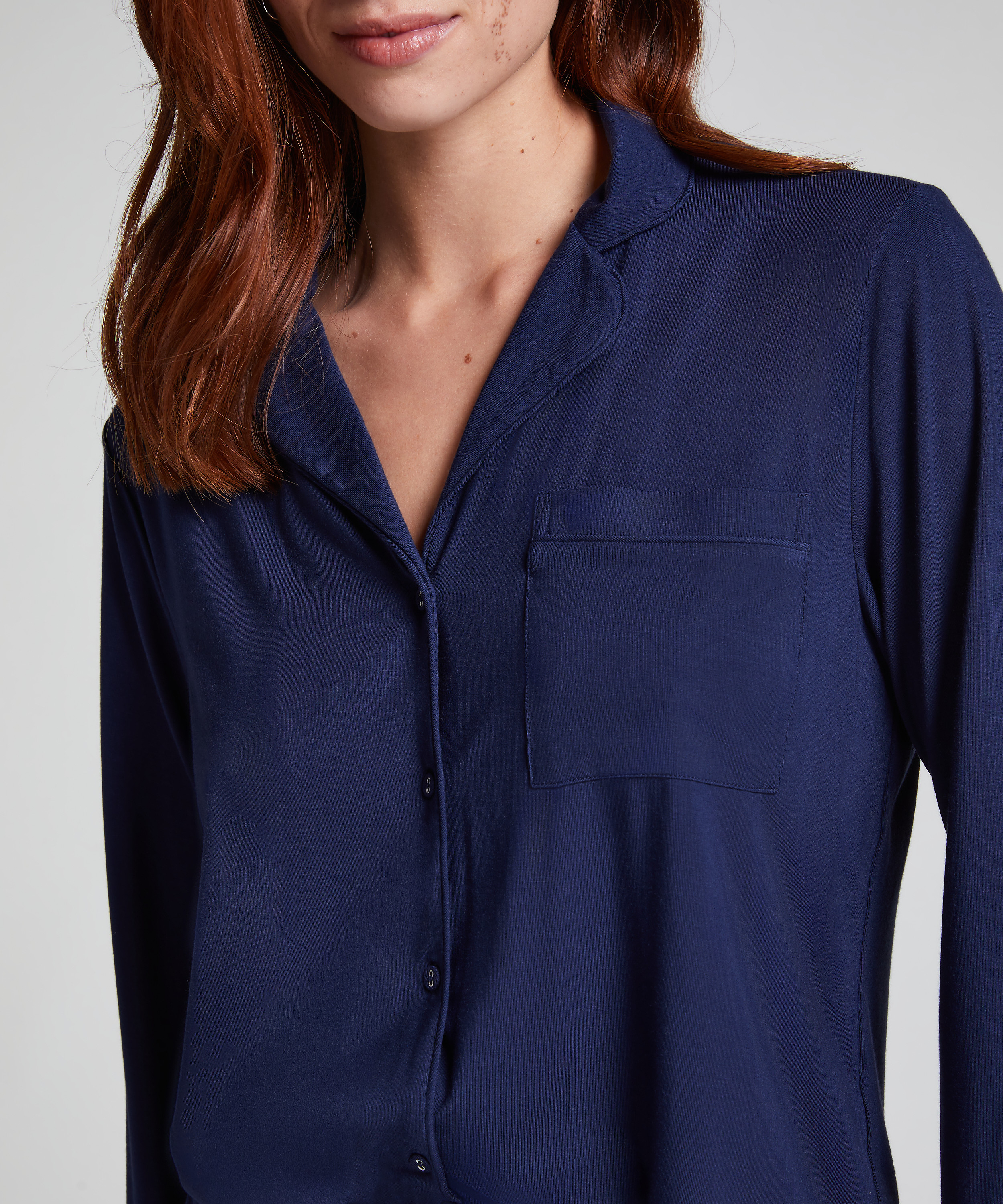 Essential Jersey Long-Sleeved Jacket, Blue, main