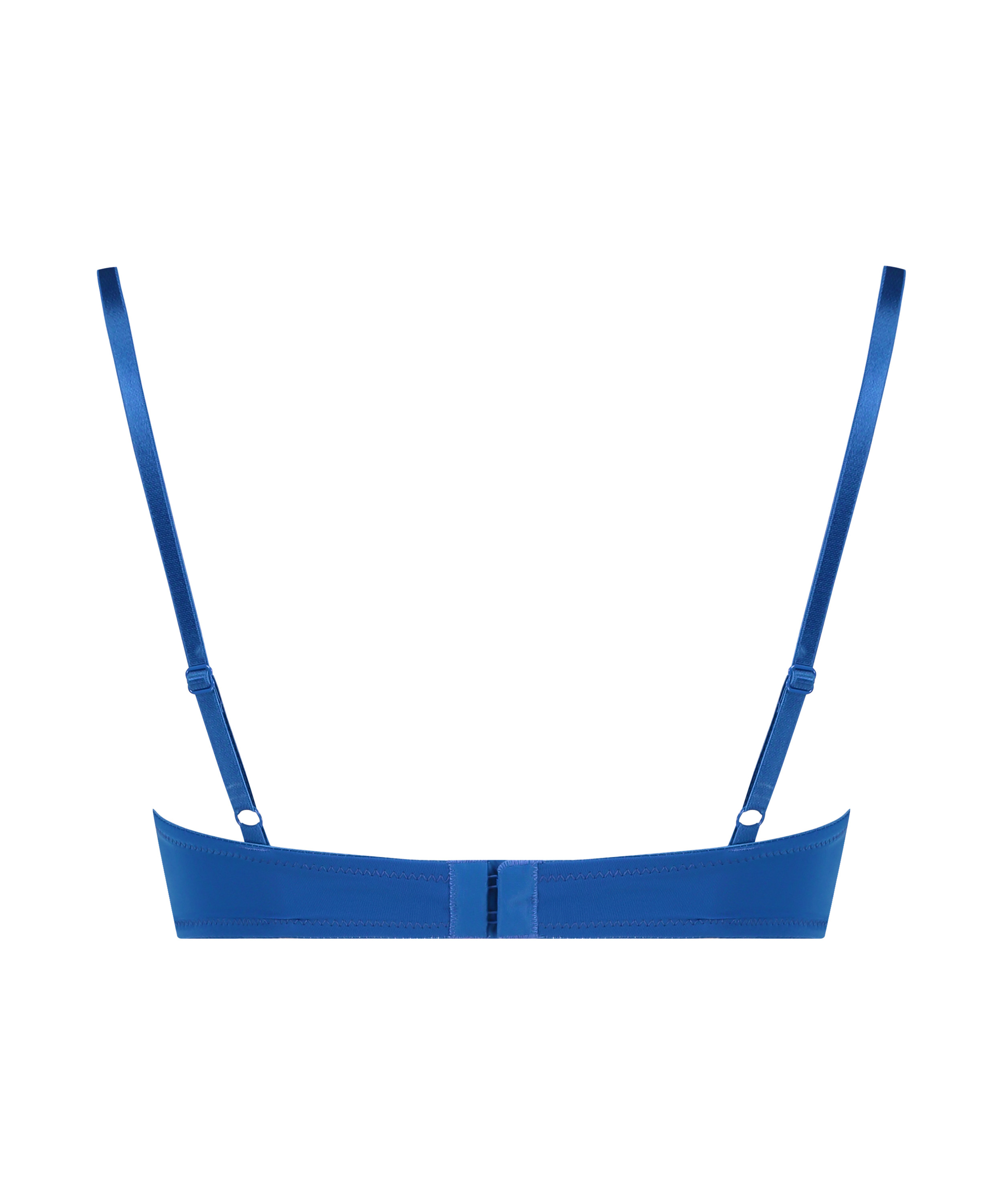 Plunge Padded Underwired Bra, Blue, main