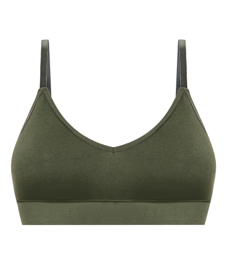 Dide Triangle Bralette, Green
