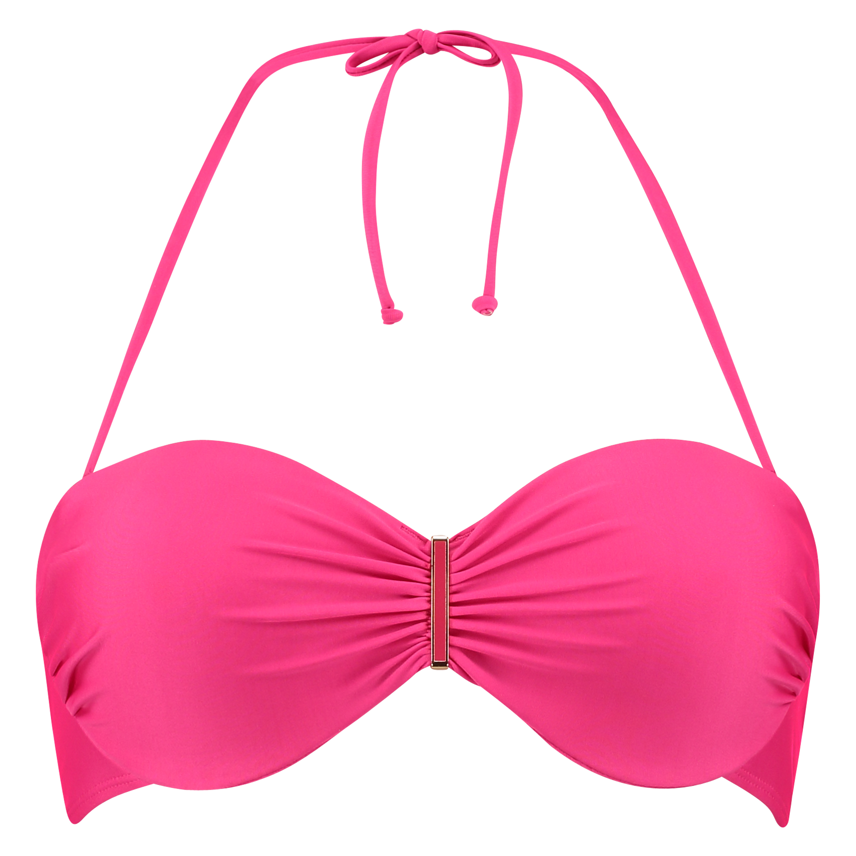 Bandeau bikini top Flamenco, Pink, main