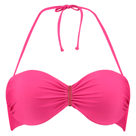 Bandeau bikini top Flamenco, Pink