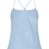 Ayla Satin Cami Top, Blue