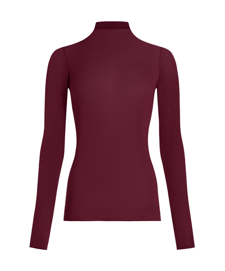 super soft Turtleneck Shirt with Cashmere, Purple