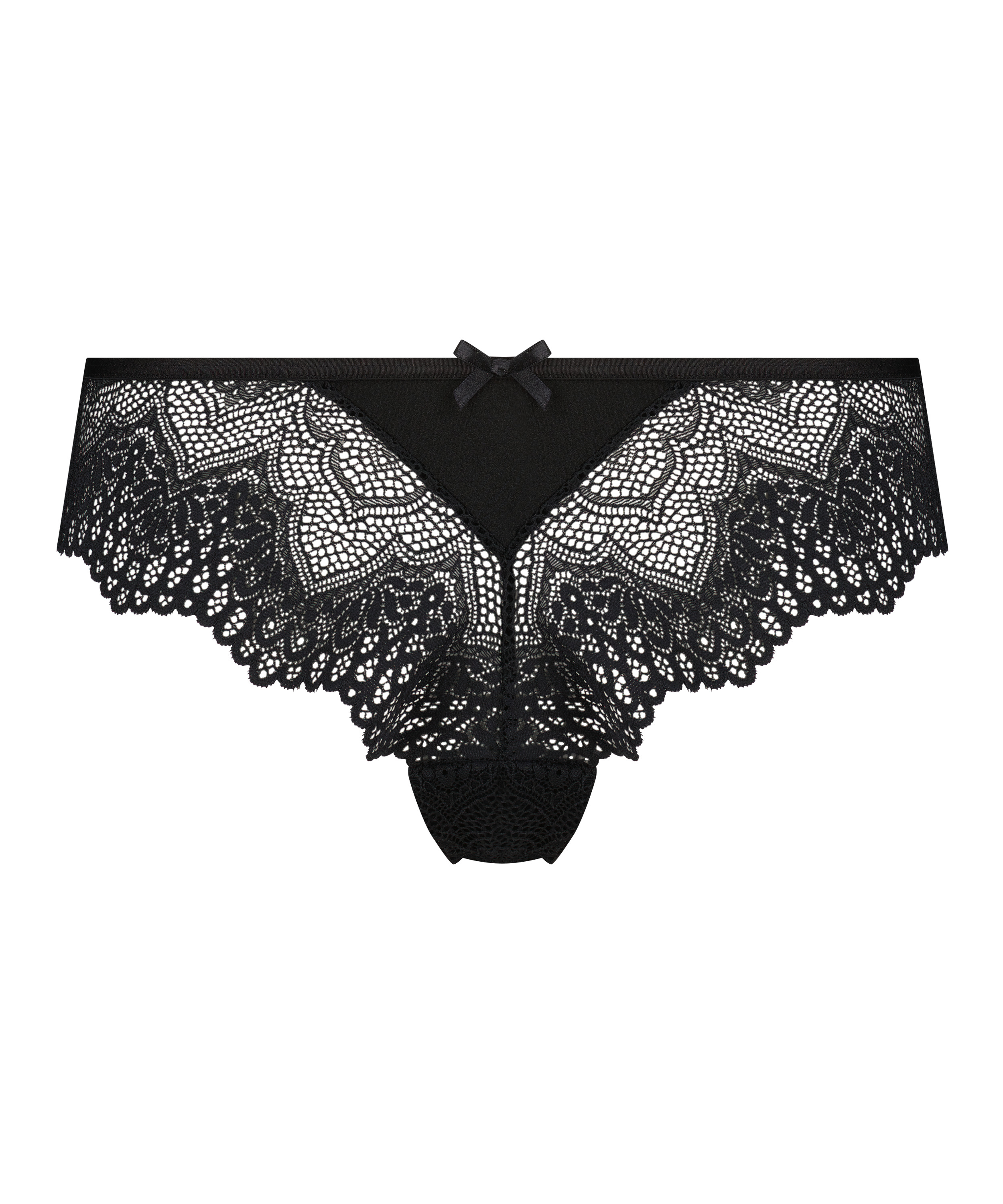 Phillis High-Cut Brazilian Knickers, Black, main