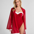 Santa Mesh Kimono, Red