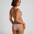 Essie Padded Underwired Longline Bra, Purple