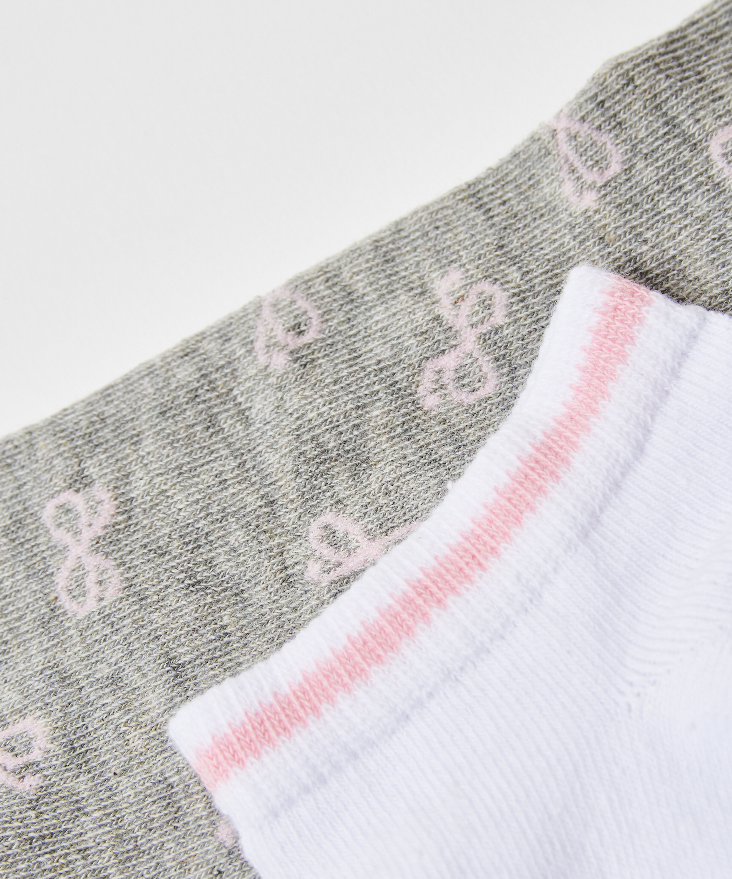 2-Pack Cotton Trainer Liners, Gray, main