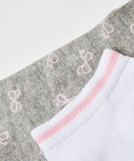 2-Pack Cotton Trainer Liners, Gray