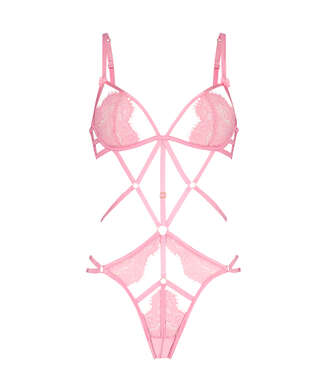 Private Open Crotch Mitzy Body, Pink