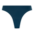 Lace Back Invisible Thong, Blue