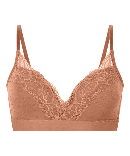 Sophie Padded Non-Underwired Bra, Brown