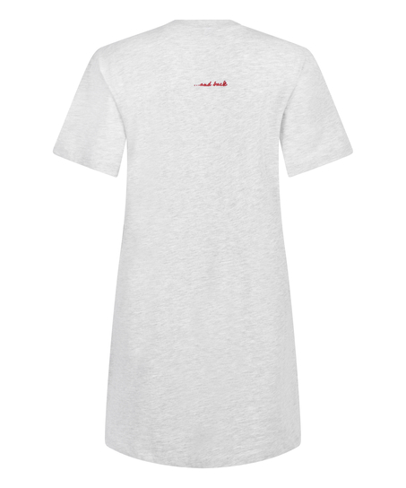 Round Neck Nightshirt, Gray