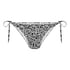 Lobos Cheeky Tanga Bikini Bottoms, Black