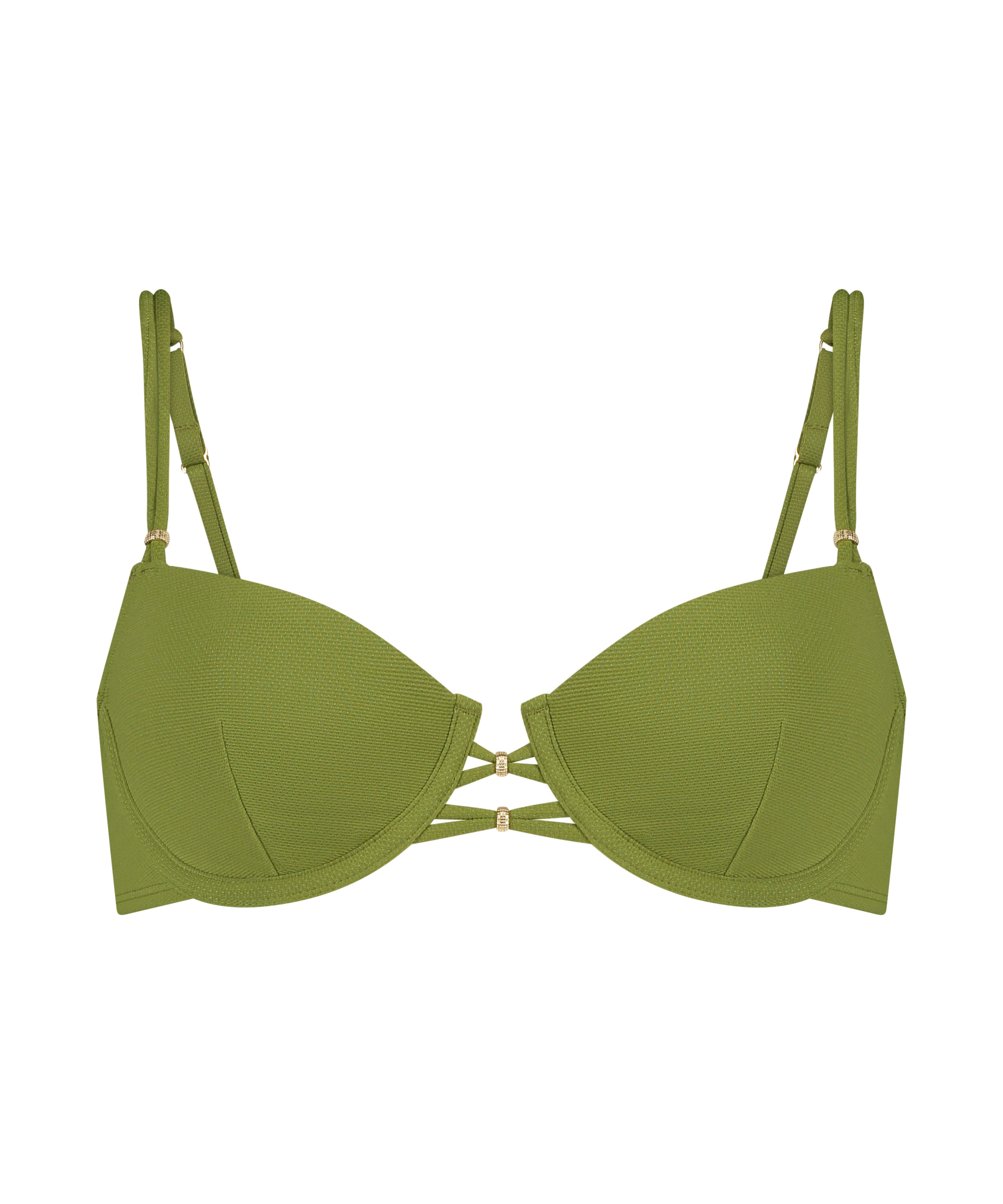 Holbox Bikini Top, Green, main
