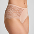 Mid Waisted Knickers Superslip Lace, Beige