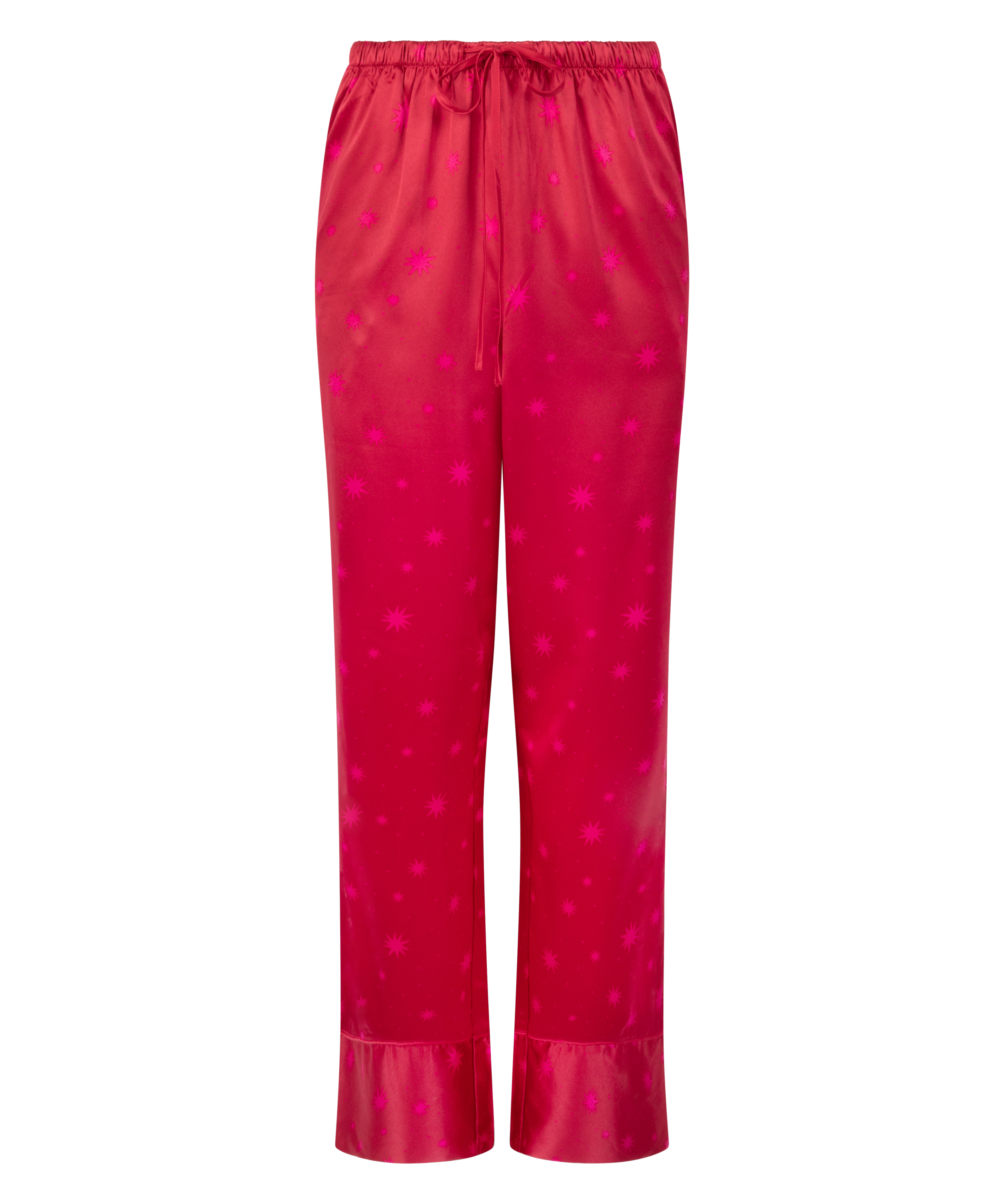 Satin Trousers, Red, main