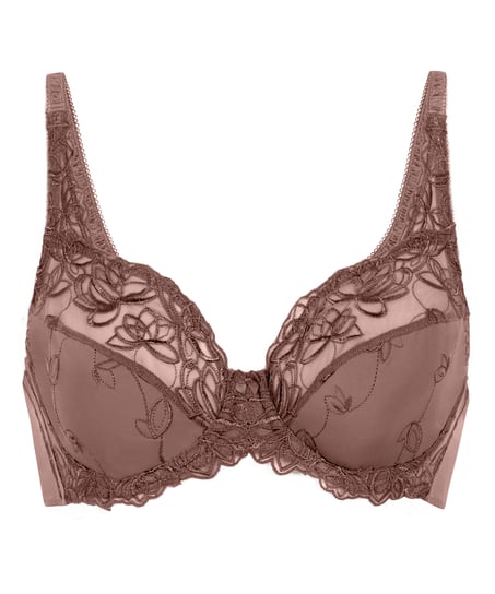 Diva Non-Padded Underwired Bra, Brown