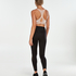 HKMX High waisted sport legging mesh, Black