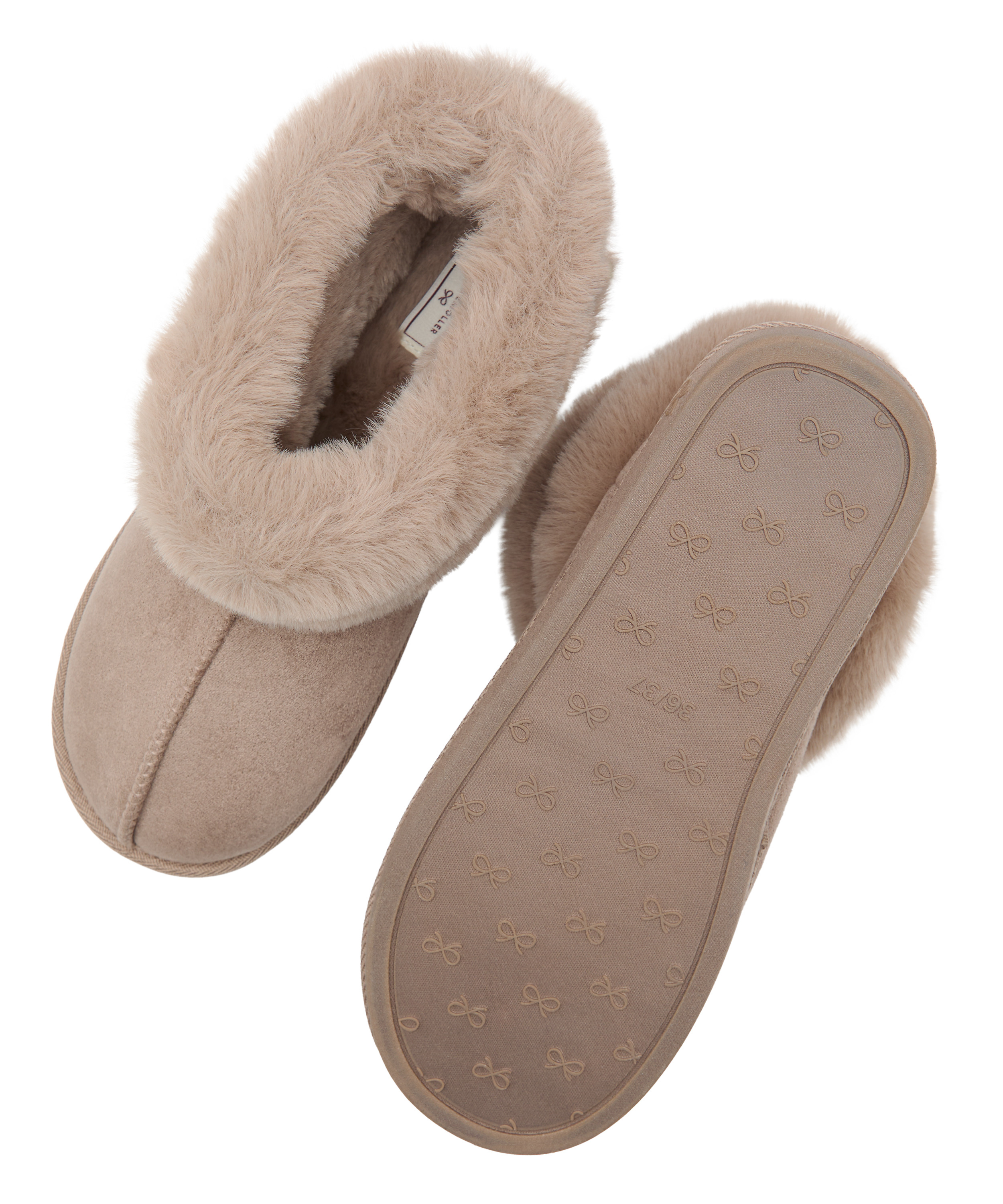 Slipper Boot Faux Suede, Beige, main
