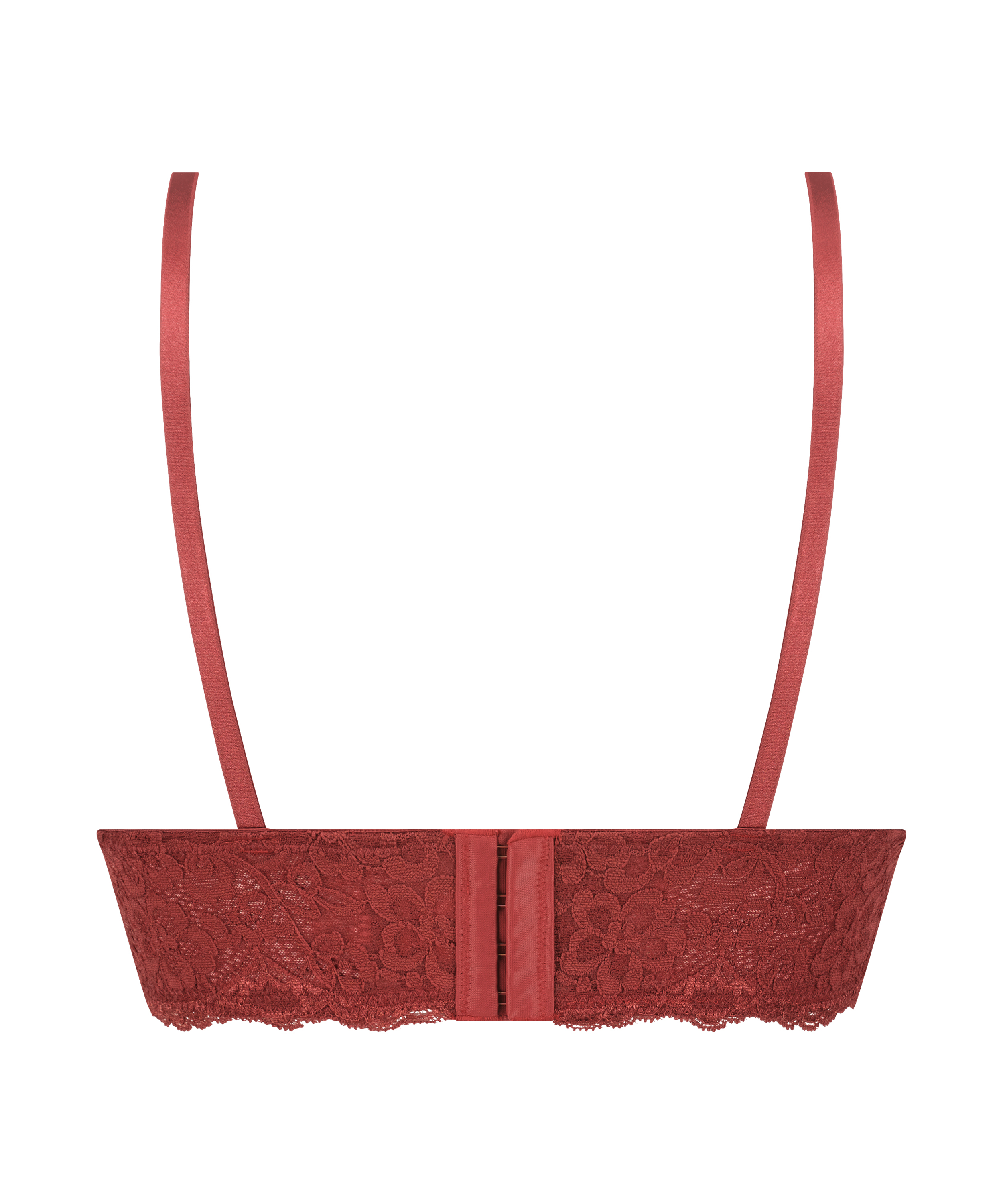 Marine Triagnle Bralette, Red, main