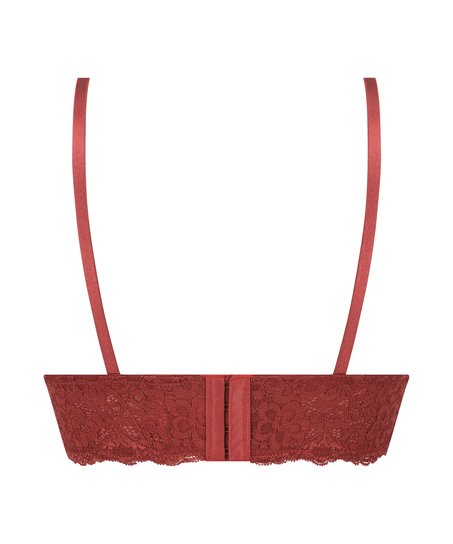 Marine Triagnle Bralette, Red