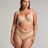 Mesh thong, Beige